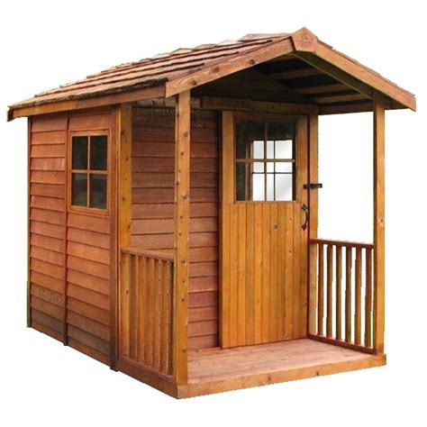 Shop Cedarshed Gardeners Delight Gable Cedar Wood Storage Shed Common