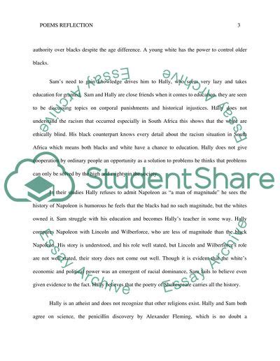 We did not find results for: Poems reflection Essay Example | Topics and Well Written ...