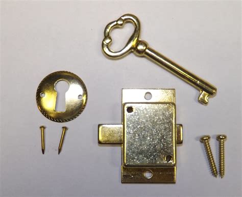Grandfather Clocks Door Lock And Key Set New Brass Ridgeway Howard Miller