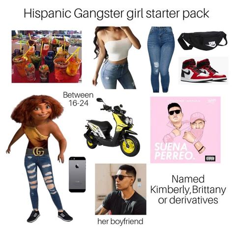 Hispanic Gangster Girl Starter Pack Rstarterpacks Starter Packs