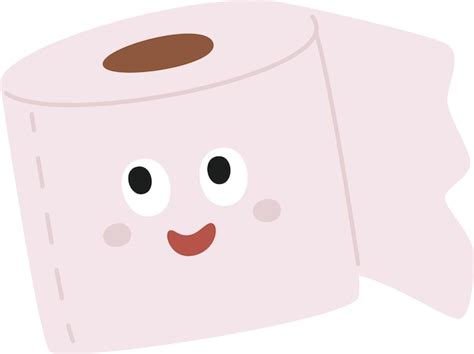 Premium Vector Toilet Paper Character