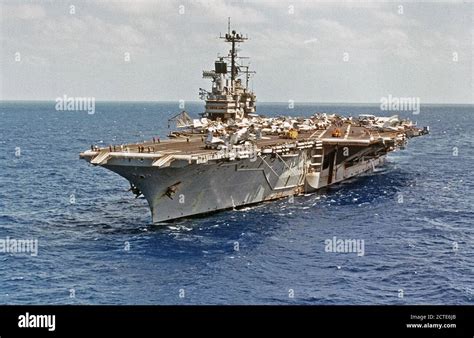 1979 Port Bow View Of The Aircraft Carrier Uss Independence Cv 62