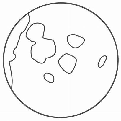 Coloring Moon Pages Printable Space Stars Colouring