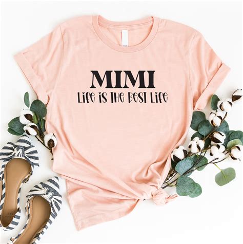 Mimi Life T Shirt Mimi T T Shirt For Mimi Grandma To Be Etsy