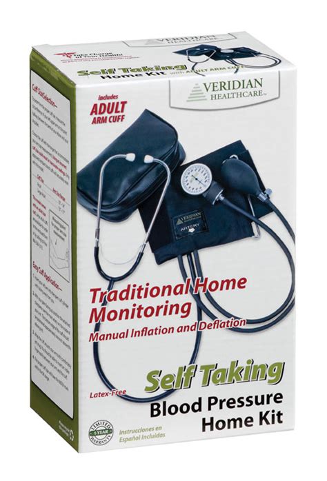 Self Taking Home Blood Pressure Kit With Attached Stethoscope Latex