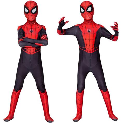 Kids Boy Spider Man Far From Home Children Men Cosplay Costume Suit