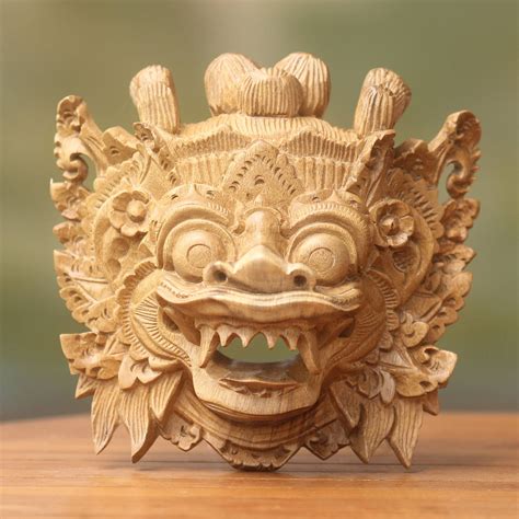 Balinese Folk Art Hero Mask Magical Barong Novica