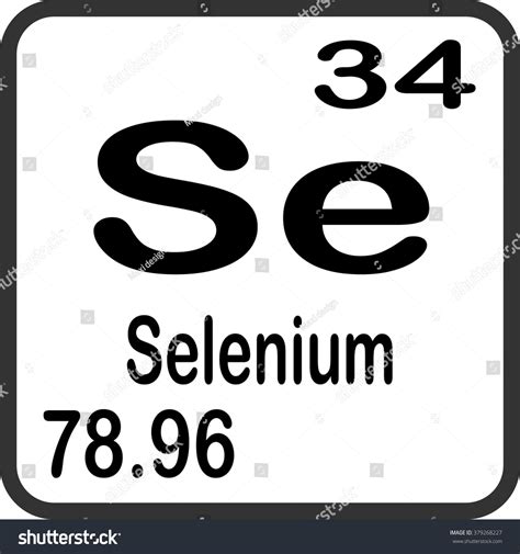 Periodic Table Of Elements Selenium Stock Vector Illustration