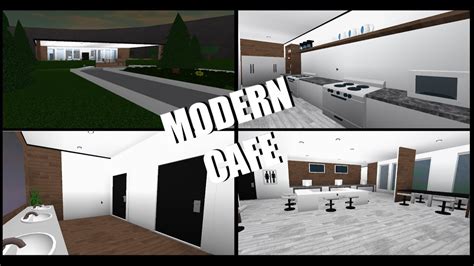 Build you a cafe on bloxburg by avocadosoph. MODERN CAFE | Roblox Welcome To Bloxburg Speedbuild. - YouTube