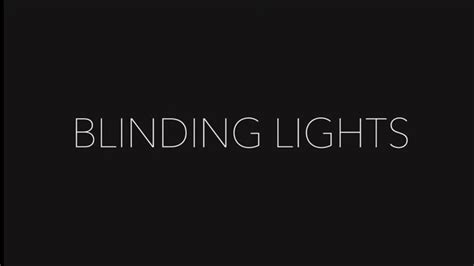 Blinding Lights Loi Cover Instrumental Youtube