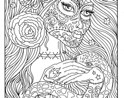 5 Pages Instant Download Halloween Coloring Pages Art To Etsy
