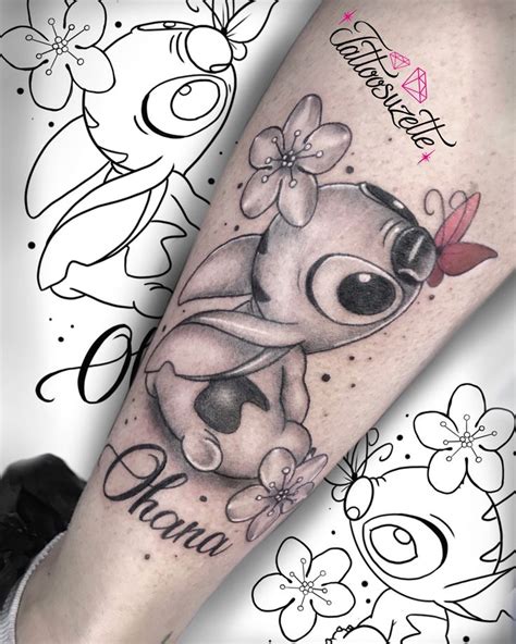 Adorable Stitch Tattoo Design