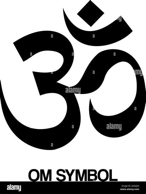 Vector Om Symbol Silhouette In Black And White Stock Vector Image And Art
