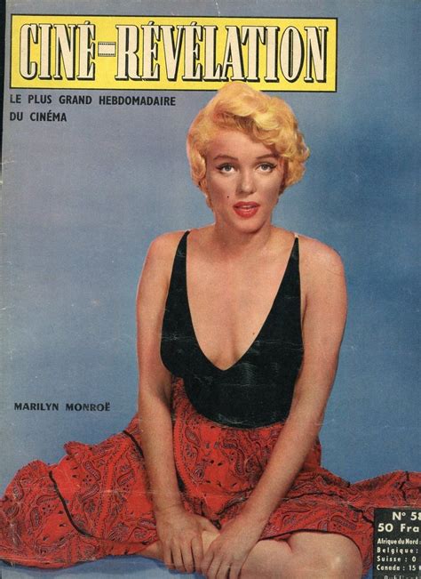 marilyn monroe on the cover of cine revelation magazine december 5 1955 photo by philippe