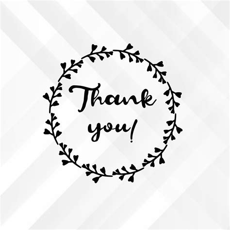 Thank You Svg Thank You Decal Svg Cricut Cut File Svg Files Etsy