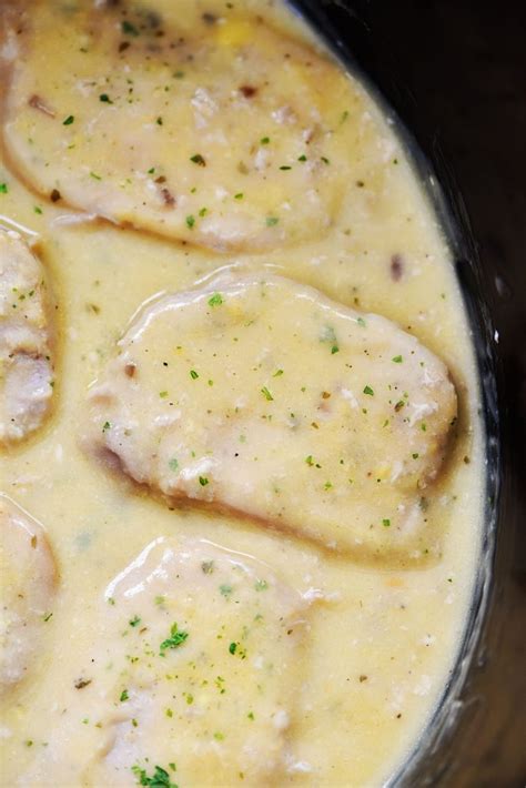 Slow Cooker Creamy Ranch Pork Chops Life In The Lofthouse