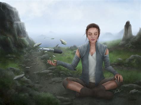 I Imagined This Scene Of Rey Meditating On Ach To In January Of 2017 In Anticipation Of The Last
