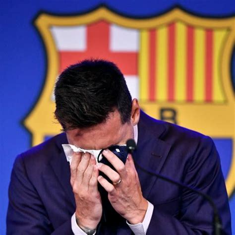 Watch Lionel Messi Breaks Down As He Confirms The End Of His Stay At