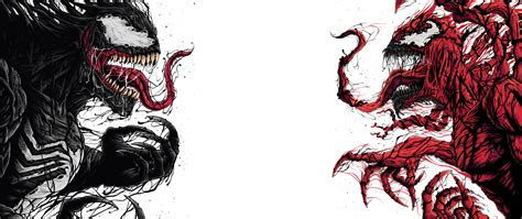 2560x1080 Venom And Carnage Artwork Wallpaper2560x1080 Resolution Hd