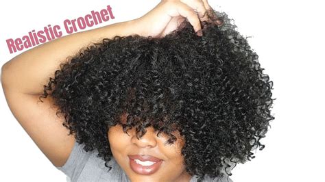 Natural Crochet Curly Hairstyle With Bangs No Leave Out Lulutress Coily C Braid Pattern