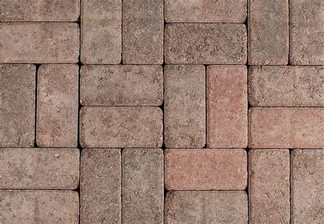 Shaw Brick Tumbled Oldstone Redcharcoal Pavers The Home Depot Canada