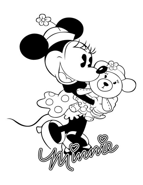 En plus des coloriages à imprimer ci dessus, tu peux également colorier en ligne des animaux sur toupty.com. Dessin à imprimer Minnie Mouse coloriage fille gratuit - Artherapie.ca