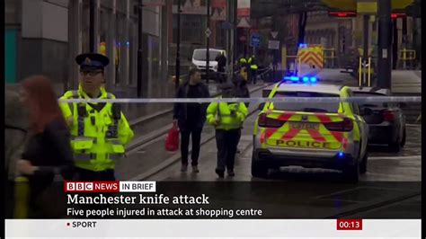 Manchester Arndale Stabbings Five Injured England Bbc News Th October Youtube