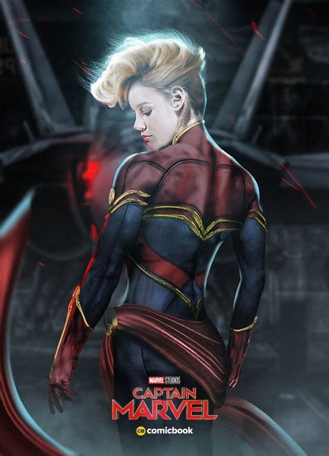 Carol danvers / captain marvel. Artist Shows Us What Brie Larson Might Look Like As ...