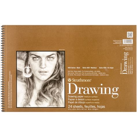 Strathmore 12 X 18 Medium Surface Wire Bound Drawing Pad
