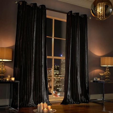 Kylie Minogue Iliana Curtains Black Curtain Rods Black Curtains Lined