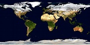 World Globe Map Satellite - Wayne Baisey