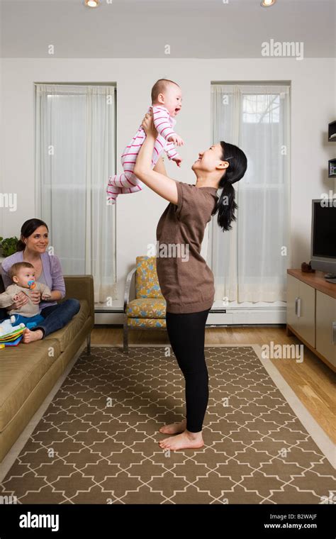 Mothers With Their Babies Stock Photo Alamy