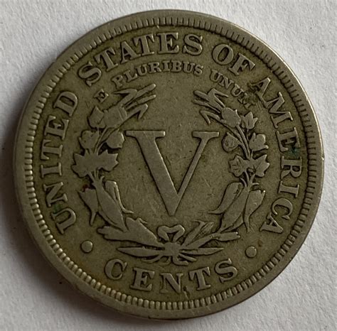 1901 United States Of America Five Cents M J Hughes Coins