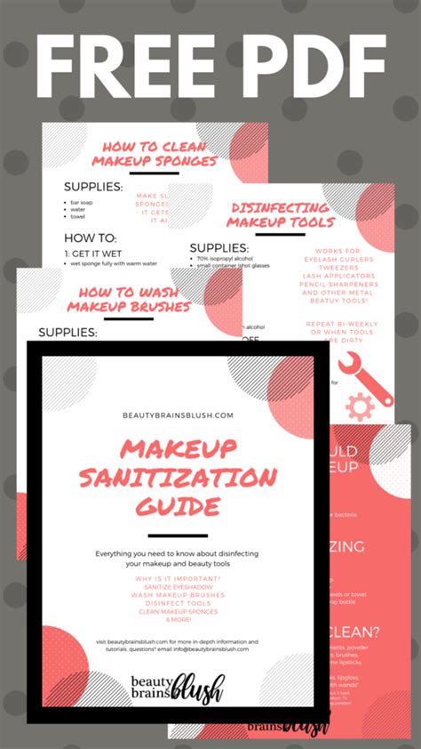 ultimate free makeup sanitization guide beautybrainsblush