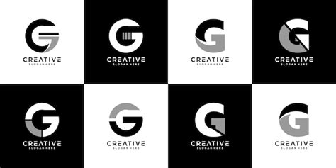 Premium Vector Set Of Initial Letter G Vector Logo Design
