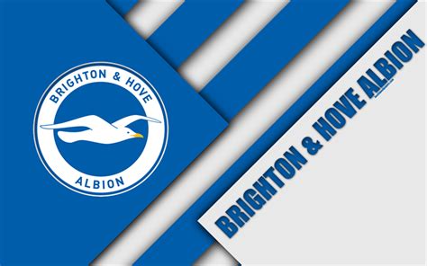 Download Wallpapers Brighton And Hove Albion Fc Logo 4k Material