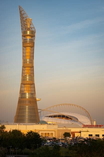 Premium Photo The Aspire Tower In Doha Qatar