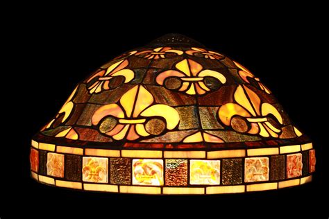 Vintage Antique Fully Leaded Stained Glass Lamp Shade Work Of Art Gorgeous Ebay