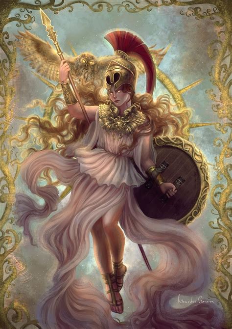 Artstation Athena Lourdes Saraiva Greek Mythology Art Greek Goddess Art Greek Mythology Gods