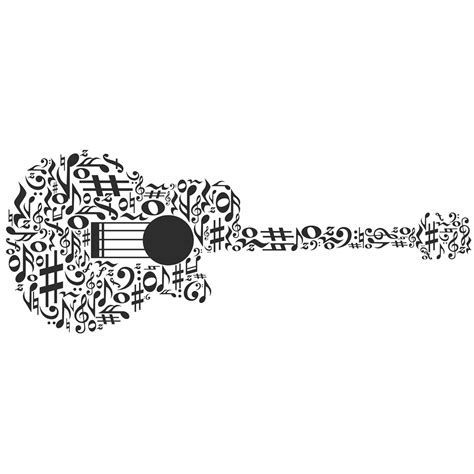 Musical Note Guitar Illustration Guitar Notes Png Download 2362