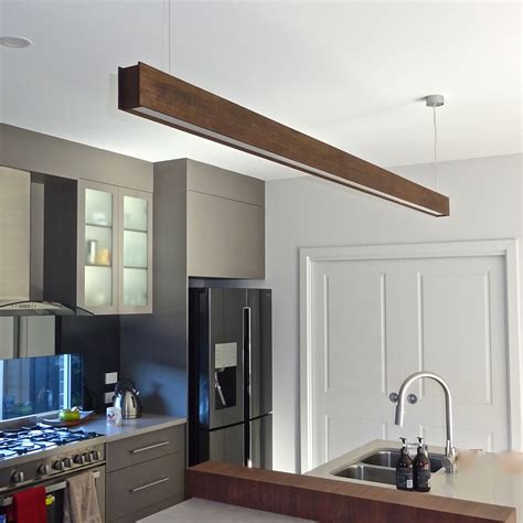 Timber Beam Pendant Light Made Up To 24m In Length With Compressed