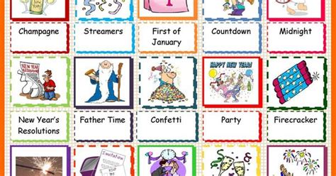 happy  year esl worksheets   day pinterest  years