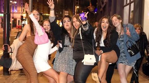 Revellers Pack Out Bars For Festive Fun On Last Friday Before Vaccine