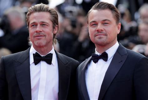 Brad Pitt And Leonardo Dicaprio Looked Freakishly Alike At The Cannes