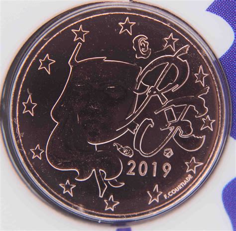 France 1 Cent Coin 2019 Euro Coinstv The Online Eurocoins Catalogue