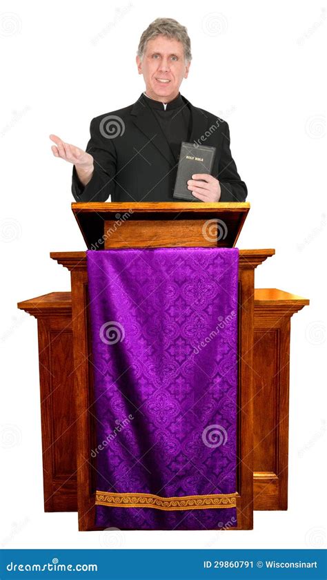 Minister At The Pulpit Stock Photography 16612154