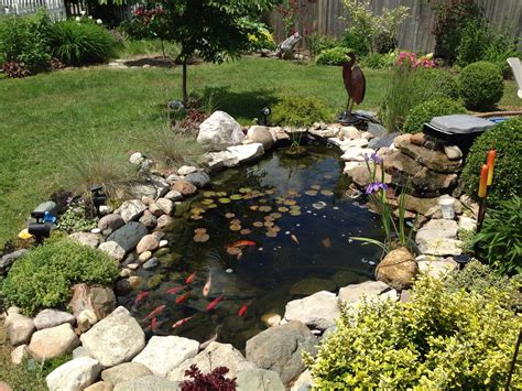 Awesome Koifish Pond For A Small Yard Backyard Landscaping Designs