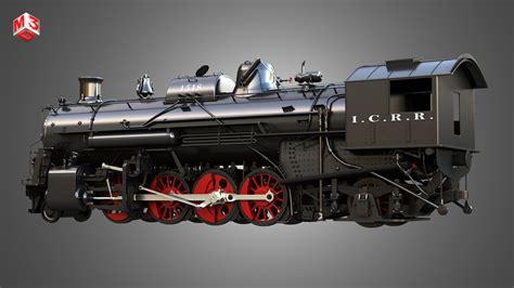 Icrr 1518 Steam Locomotive 3d Model Cgtrader