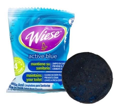 Caja Con 12pastilla Azul Wiese® Para Baño Aroma Pino 48 Gr