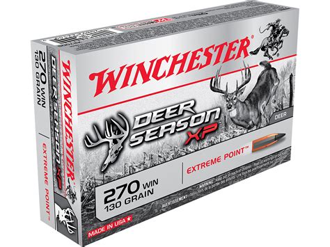 Winchester Deer Season Xp Ammo 270 Winchester 130 Grain Extreme Point
